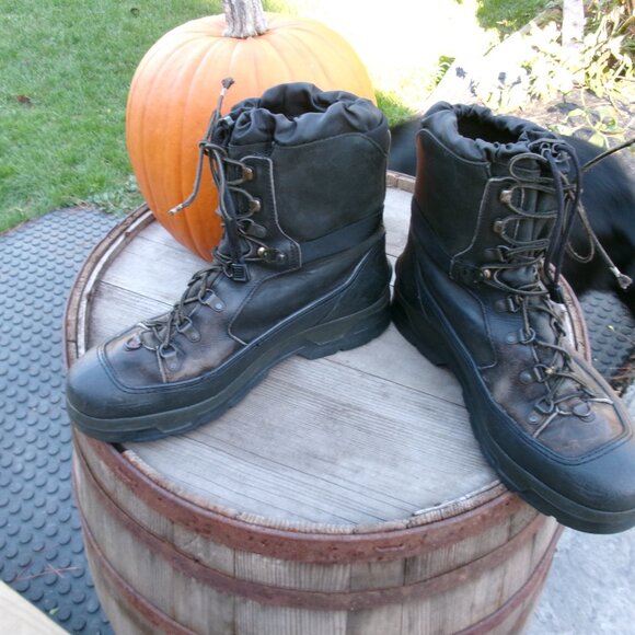 Rare Kaufman Sorel winter ice snow boots leather top buckle side 12 kaufaman Can main image 10